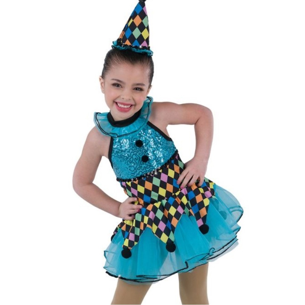 Laylas Dance L2932 - Crazy Circus Clown Costume Dress XS Halloween